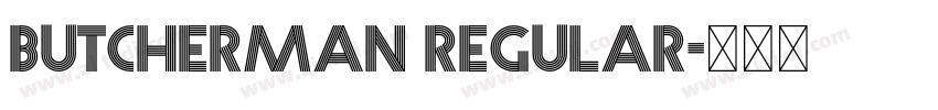 butcherman regular字体转换 butcherman regular字体转换